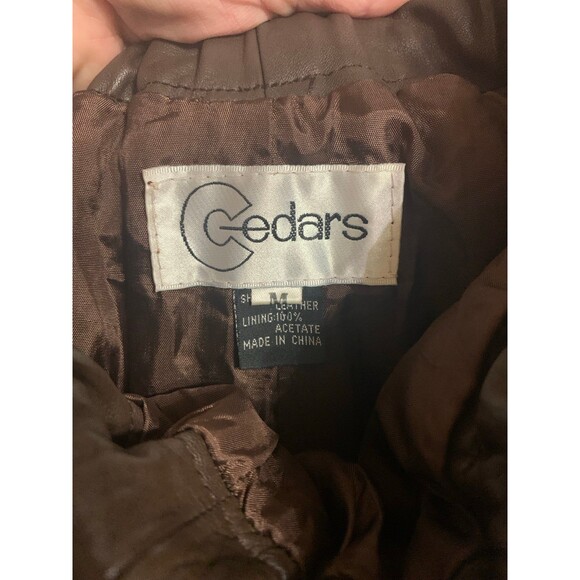 Vintage 90s Cedars Women’s Brown Leather High Waist Pants - M - EUC - Picture 7 of 8